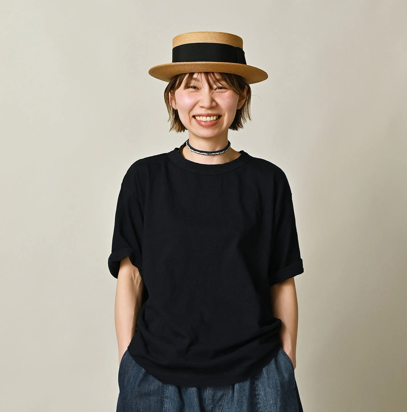 45R スーピマ天竺の908オーシャンTシャツ（インディゴ） 45R（フォーティファイブアール）| 天竺の908オーシャンTシャツ