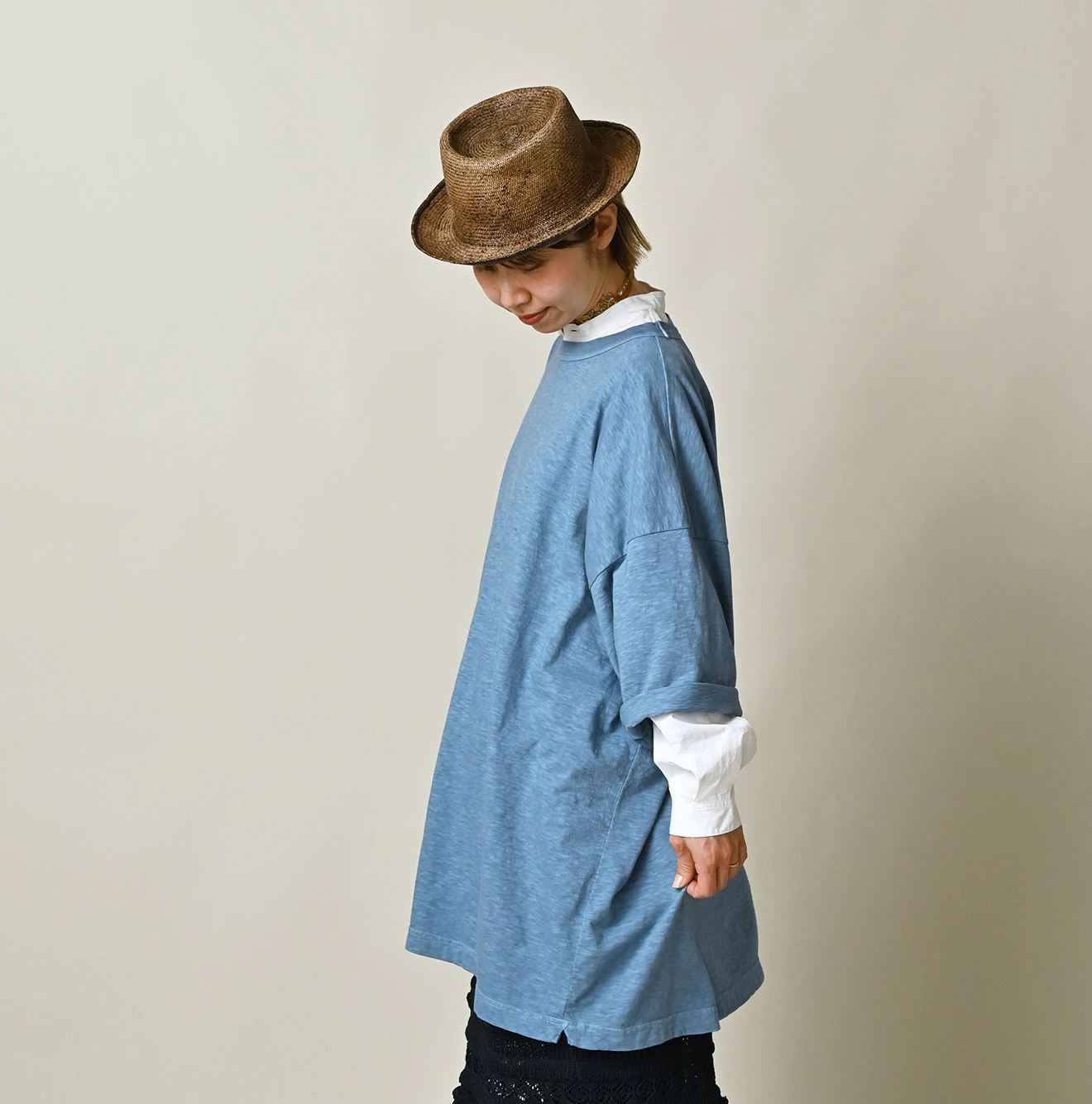 45R(フォーティファイブアール) |天竺の908オーシャンTシャツ 9.8サイズ（45草染）