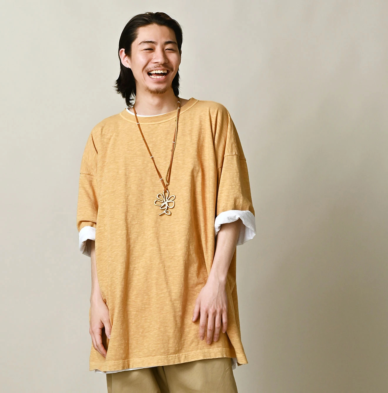 45R(フォーティファイブアール) |天竺の908オーシャンTシャツ 9.8サイズ（45草染）