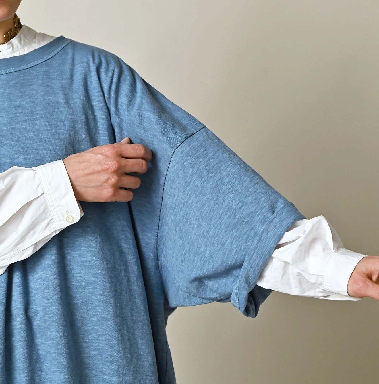 45R(フォーティファイブアール) |天竺の908オーシャンTシャツ 9.8サイズ（45草染）