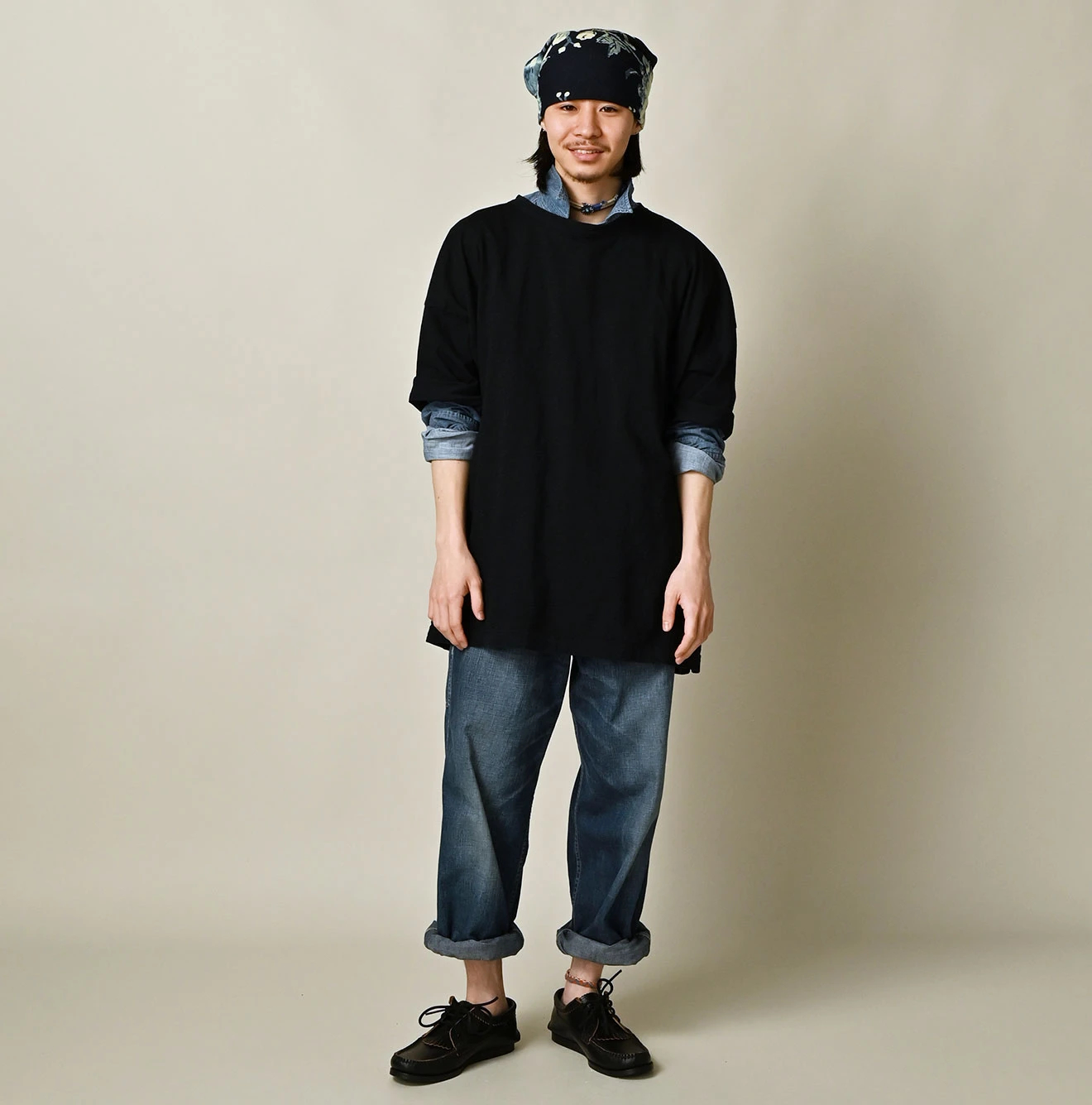 45R(フォーティファイブアール) |天竺の908オーシャンTシャツ 9.8サイズ（インディゴ）