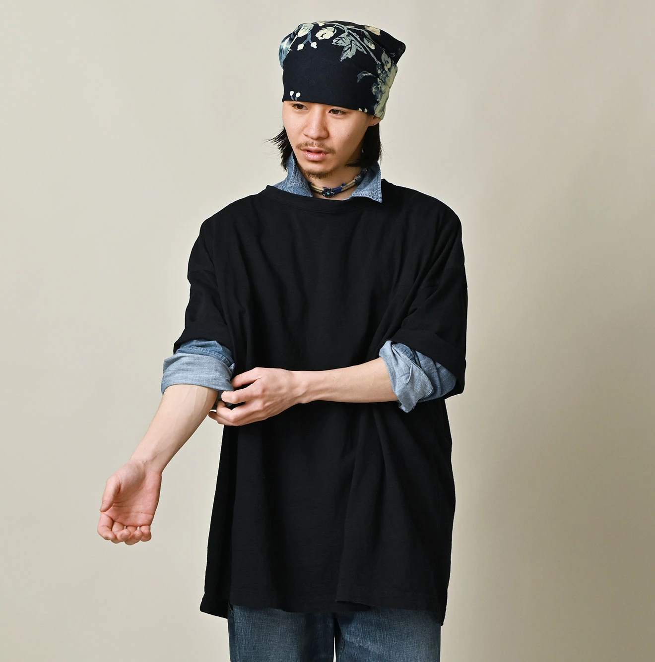 45R(フォーティファイブアール) |天竺の908オーシャンTシャツ 9.8サイズ（インディゴ）