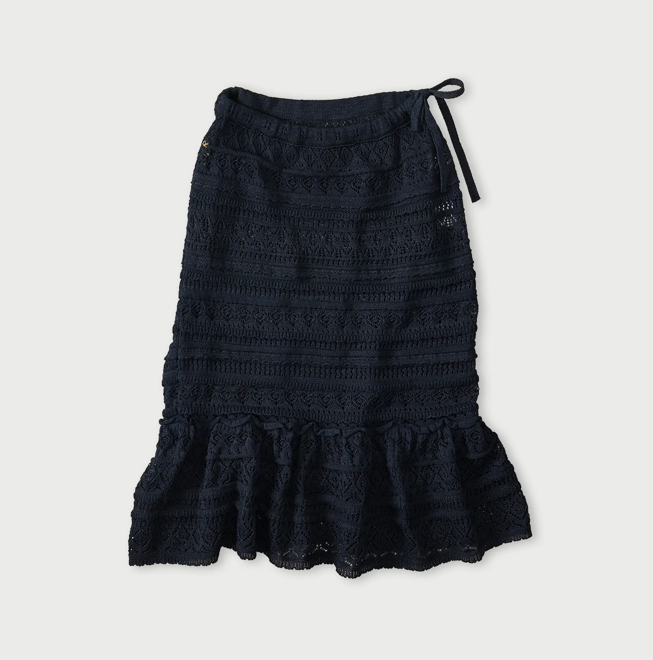 45R(フォーティファイブアール) |ギマのレーススカート（インディゴ）