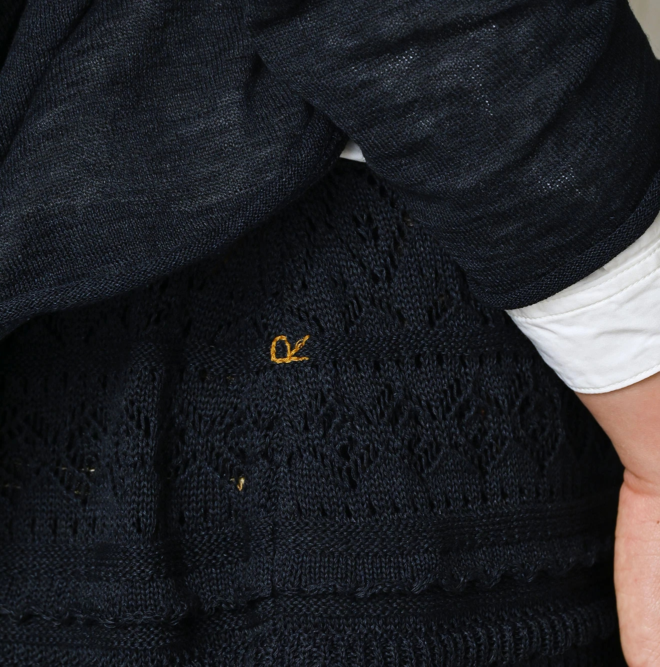 45R(フォーティファイブアール) |ギマのレーススカート（インディゴ）