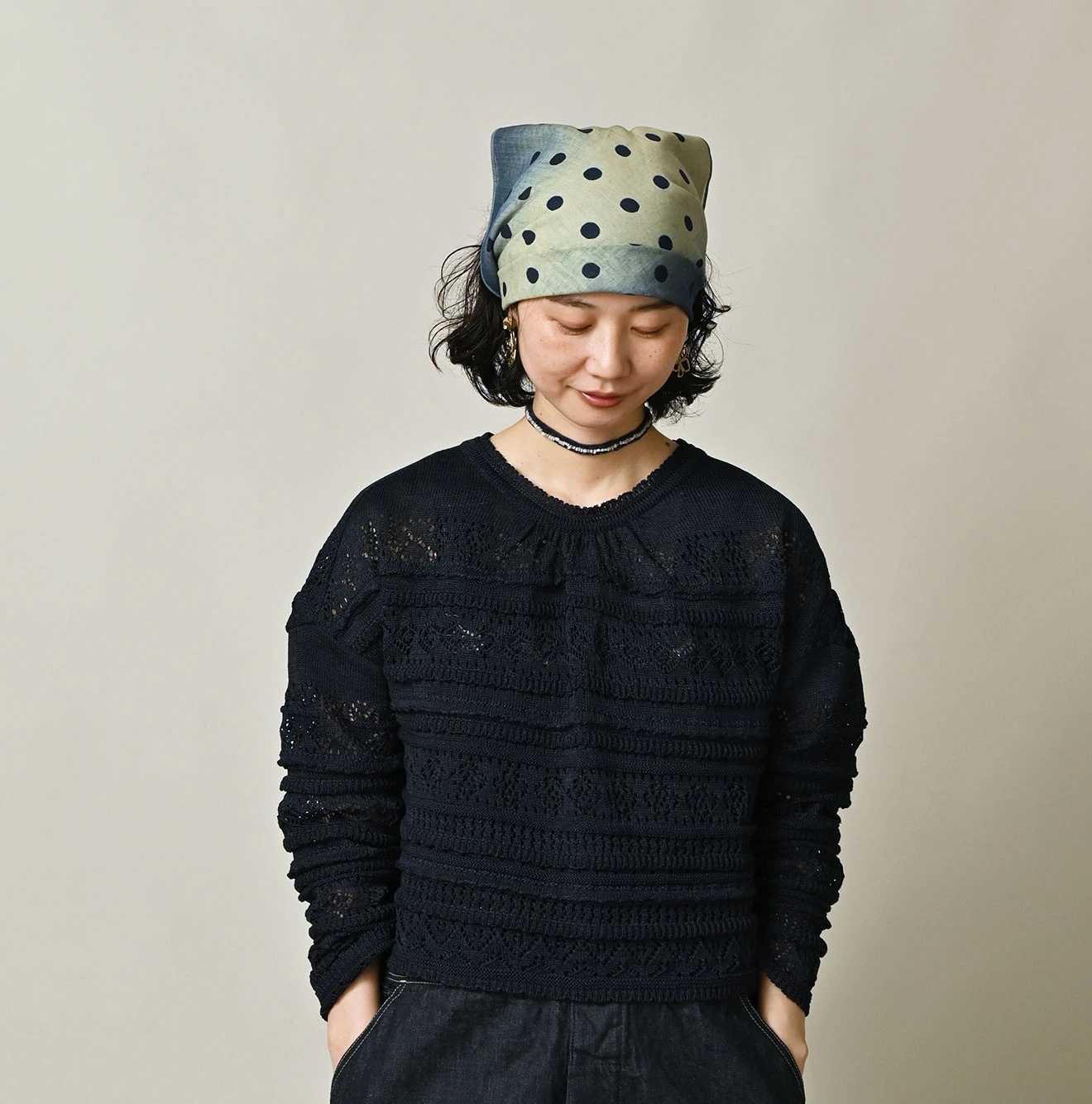 45R(フォーティファイブアール) |ギマのレースMシャツ（インディゴ）