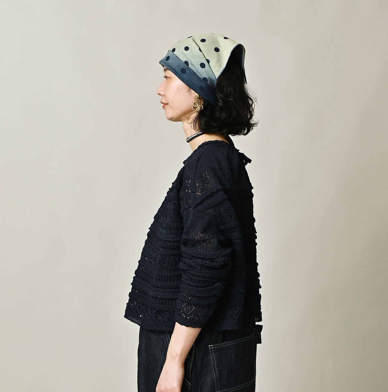 45R(フォーティファイブアール) |ギマのレースMシャツ（インディゴ）