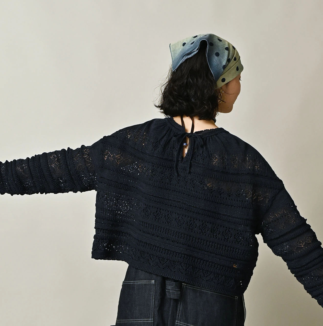 45R(フォーティファイブアール) |ギマのレースMシャツ（インディゴ）