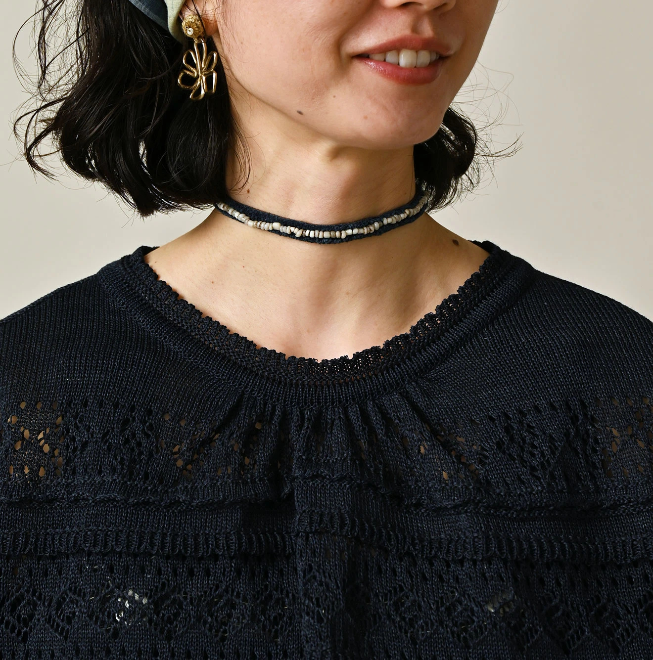 45R(フォーティファイブアール) |ギマのレースMシャツ（インディゴ）