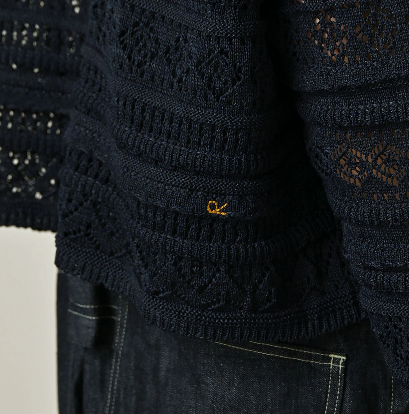 45R(フォーティファイブアール) |ギマのレースMシャツ（インディゴ）