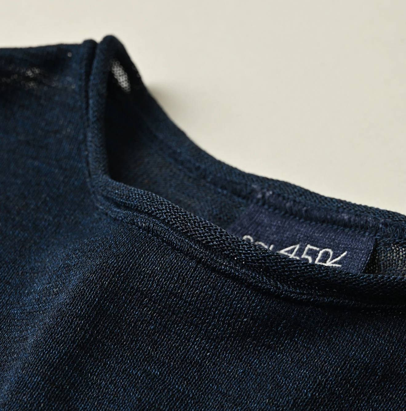 45R(フォーティファイブアール) |ギマのフレアTシャツ（インディゴ）