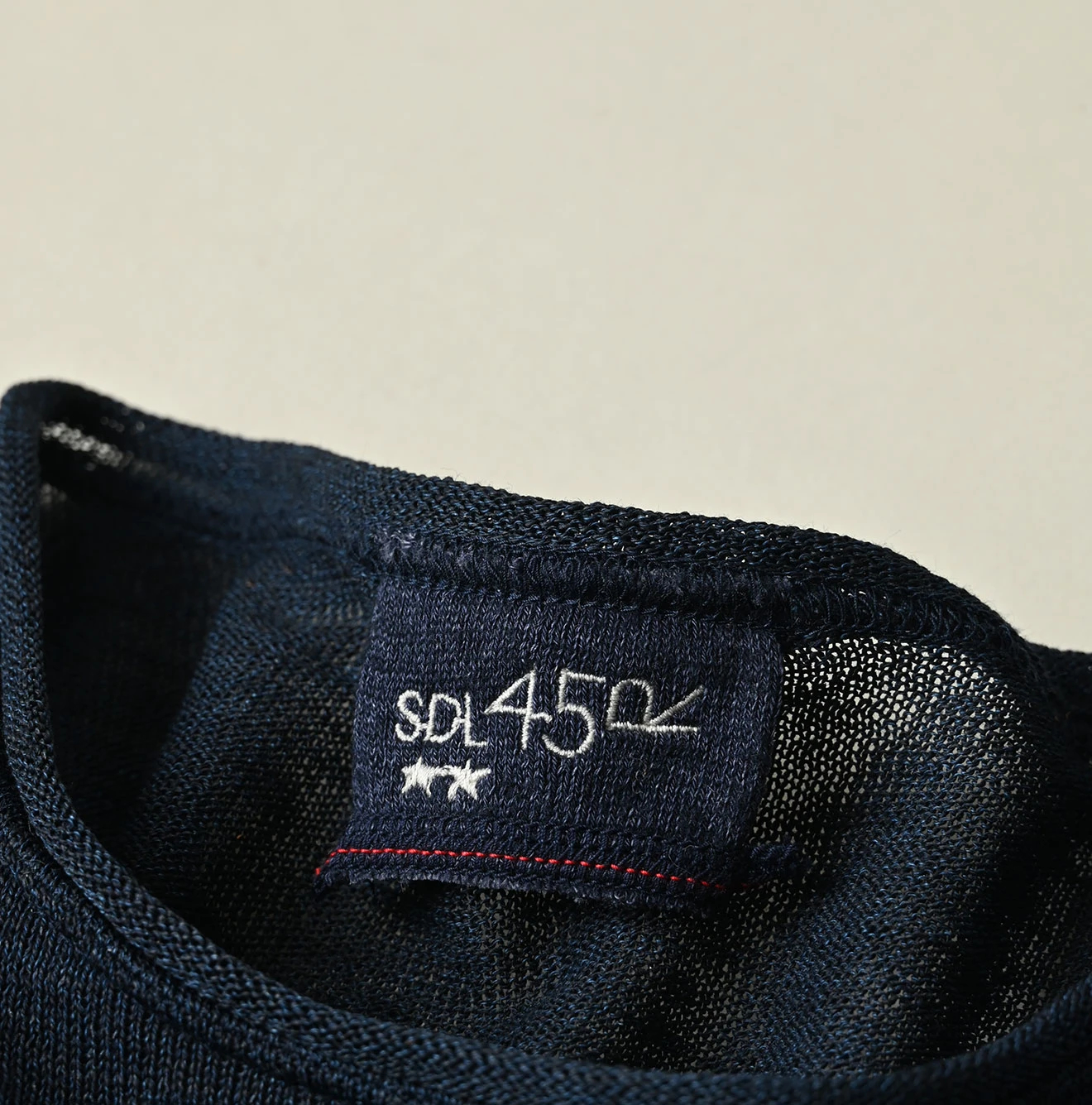 45R(フォーティファイブアール) |ギマのフレアTシャツ（インディゴ）