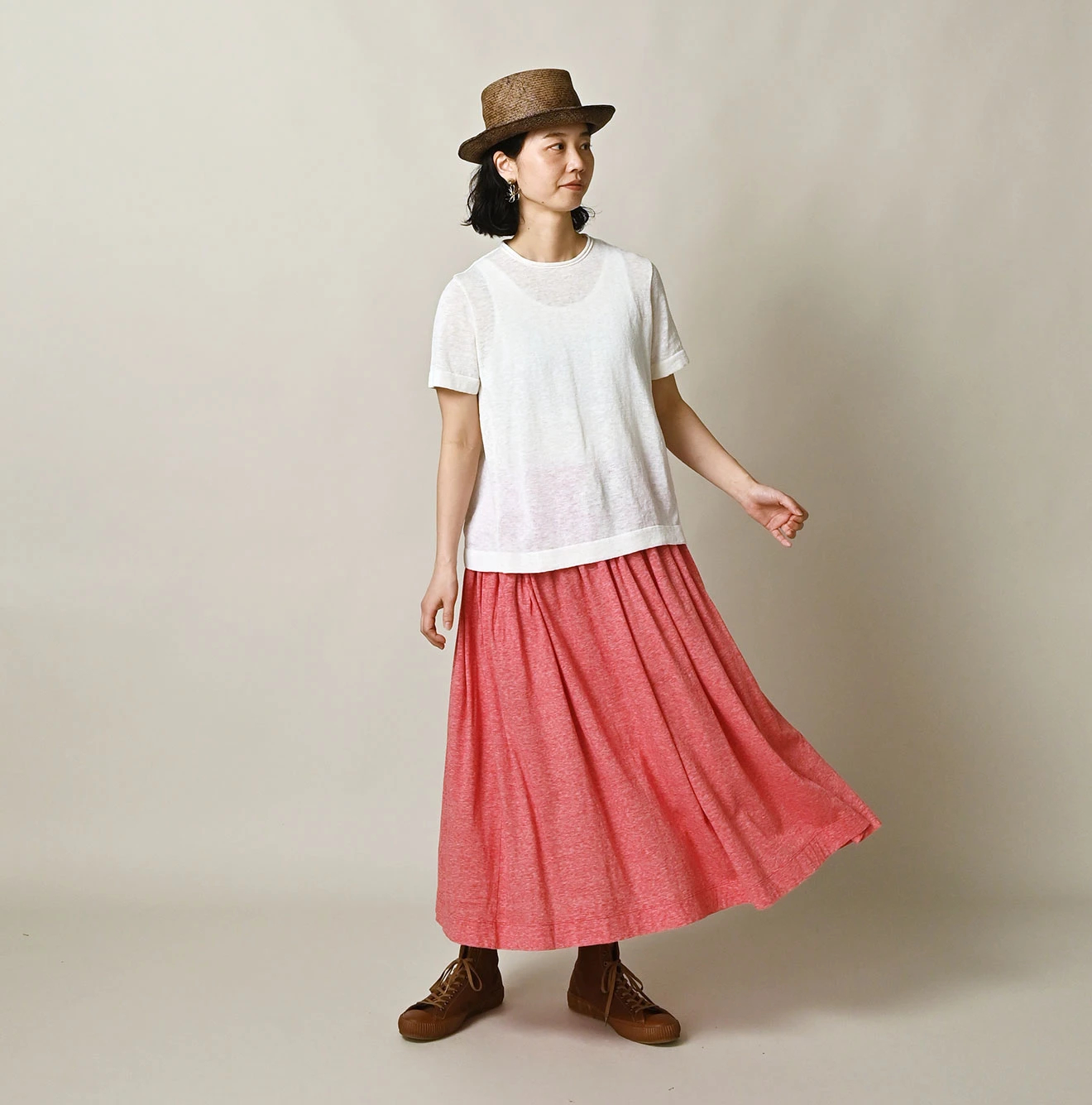 45R(フォーティファイブアール) |ONEONE 宝物のギャザースカート