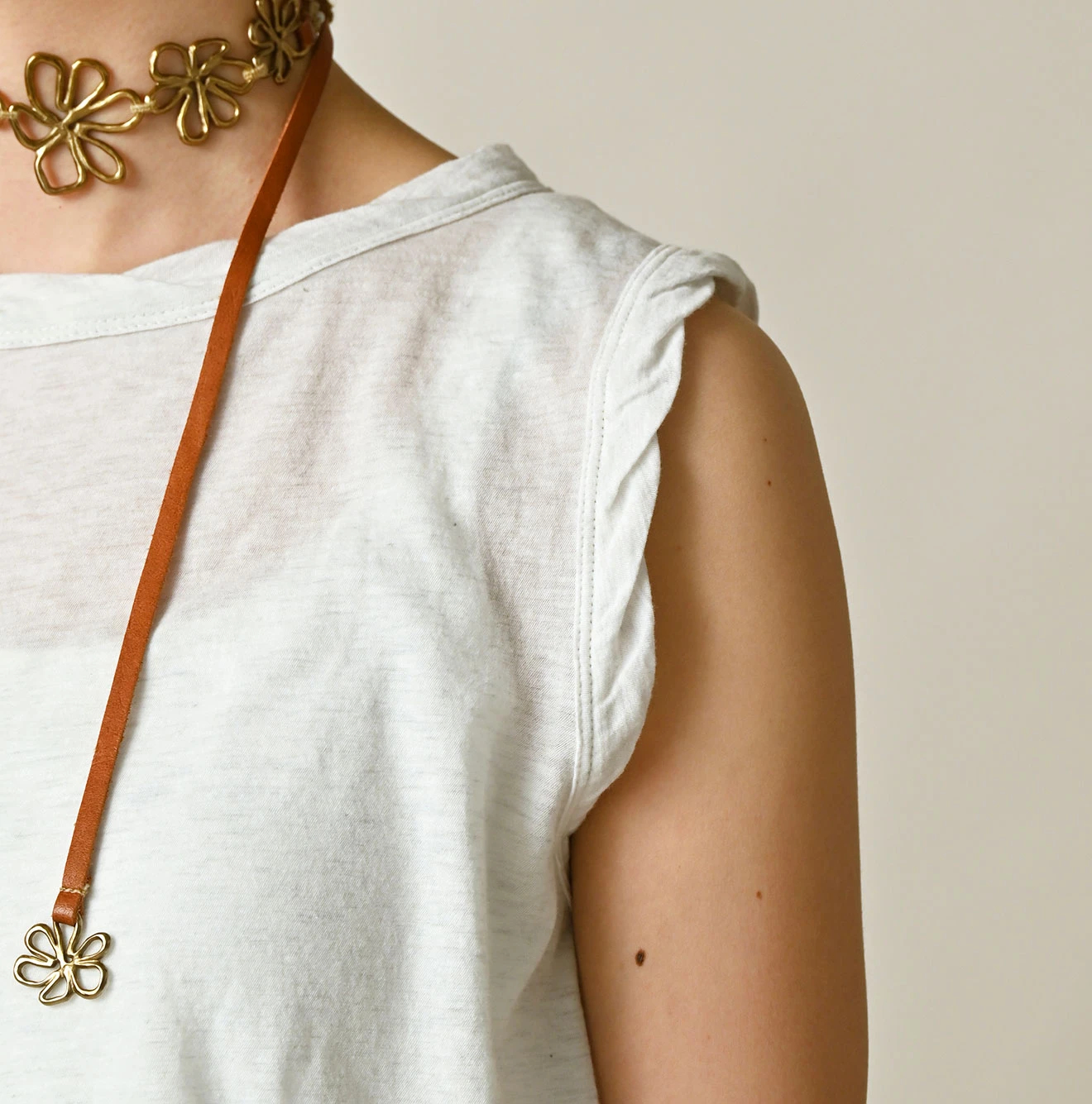 45R(フォーティファイブアール) |ONEONE 宝物の超ガーゼ天竺キャミ（トップ）