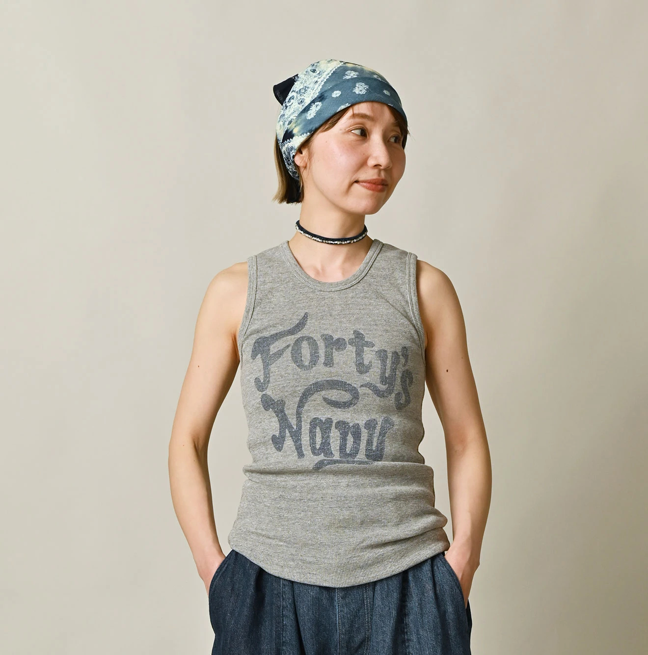 45R(フォーティファイブアール) |ONEONE 宝物のフライスキャミ（トップ）