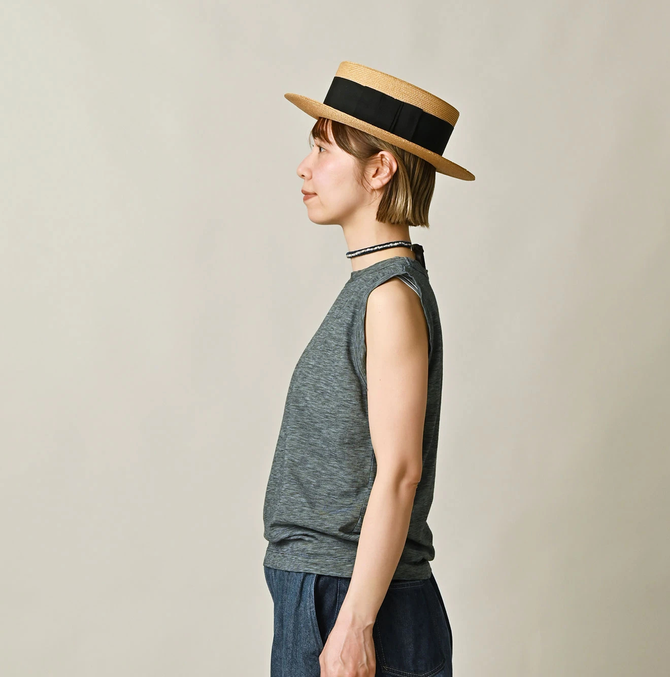 45R(フォーティファイブアール) |ONEONE 宝物のボーダー天竺キャミ（インディゴ）