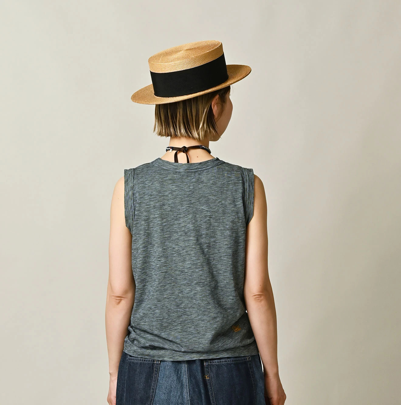 45R(フォーティファイブアール) |ONEONE 宝物のボーダー天竺キャミ（インディゴ）