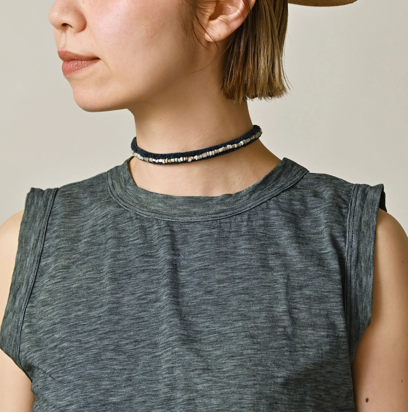 45R(フォーティファイブアール) |ONEONE 宝物のボーダー天竺キャミ（インディゴ）