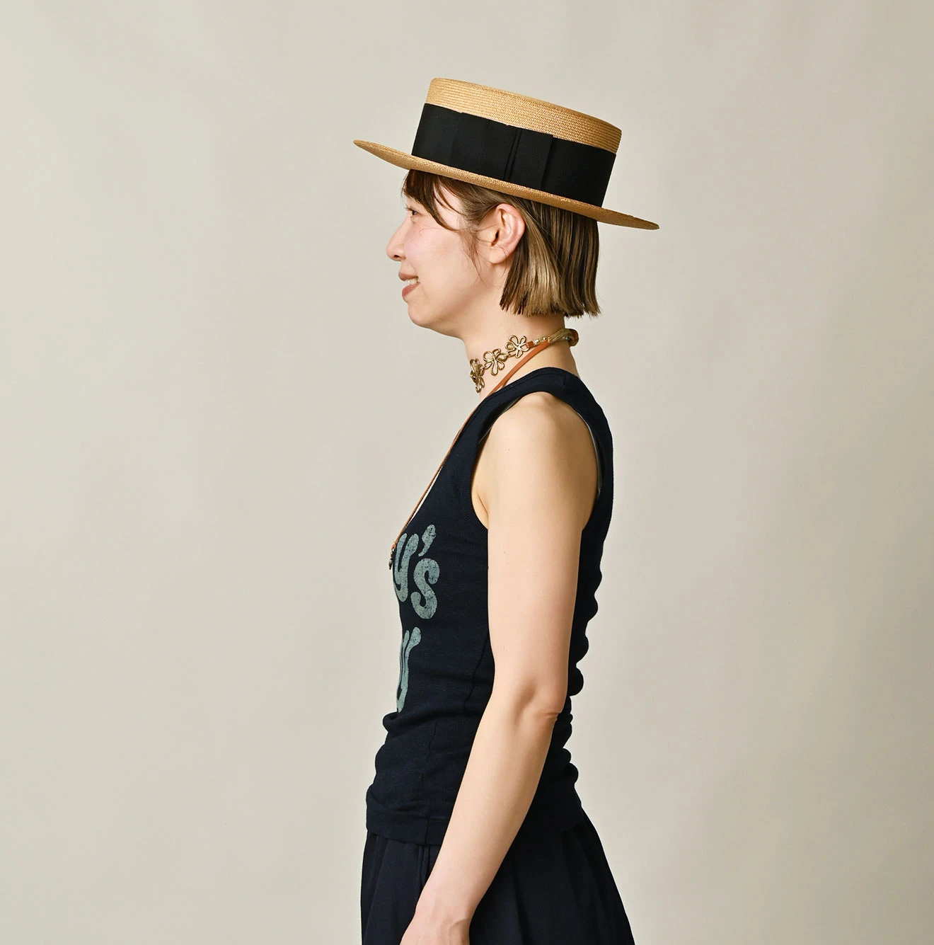 45R(フォーティファイブアール) |ONEONE 宝物のフライスキャミ（インディゴ）