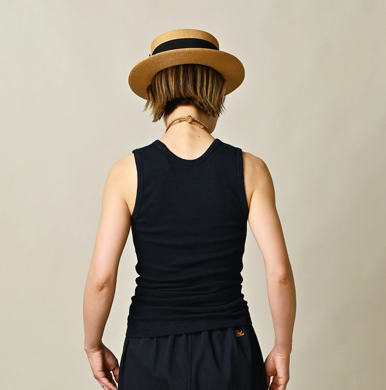 45R(フォーティファイブアール) |ONEONE 宝物のフライスキャミ（インディゴ）