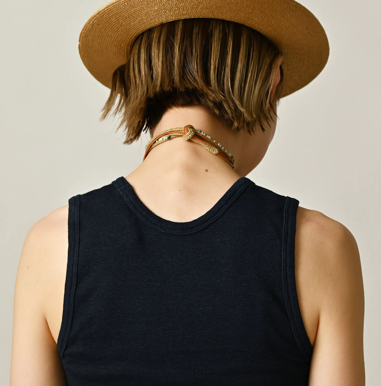 45R(フォーティファイブアール) |ONEONE 宝物のフライスキャミ（インディゴ）