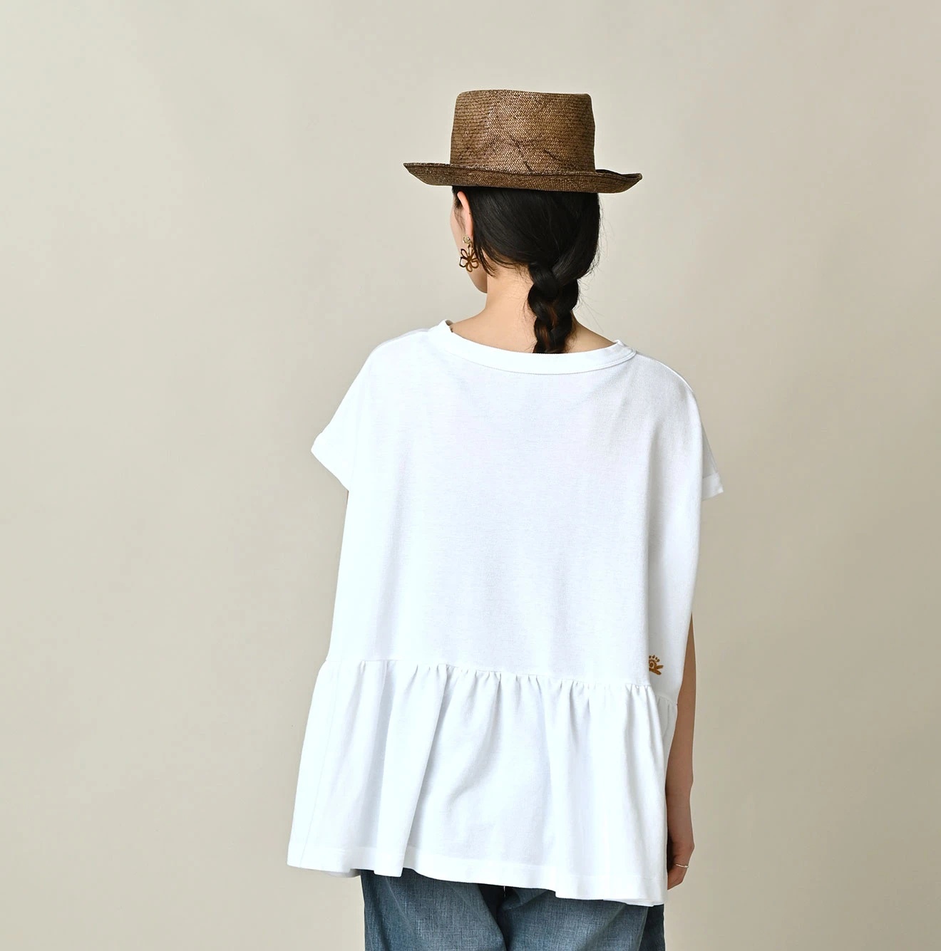 45R(フォーティファイブアール) |ONEONE 宝物の天竺ギャザーMキャミ