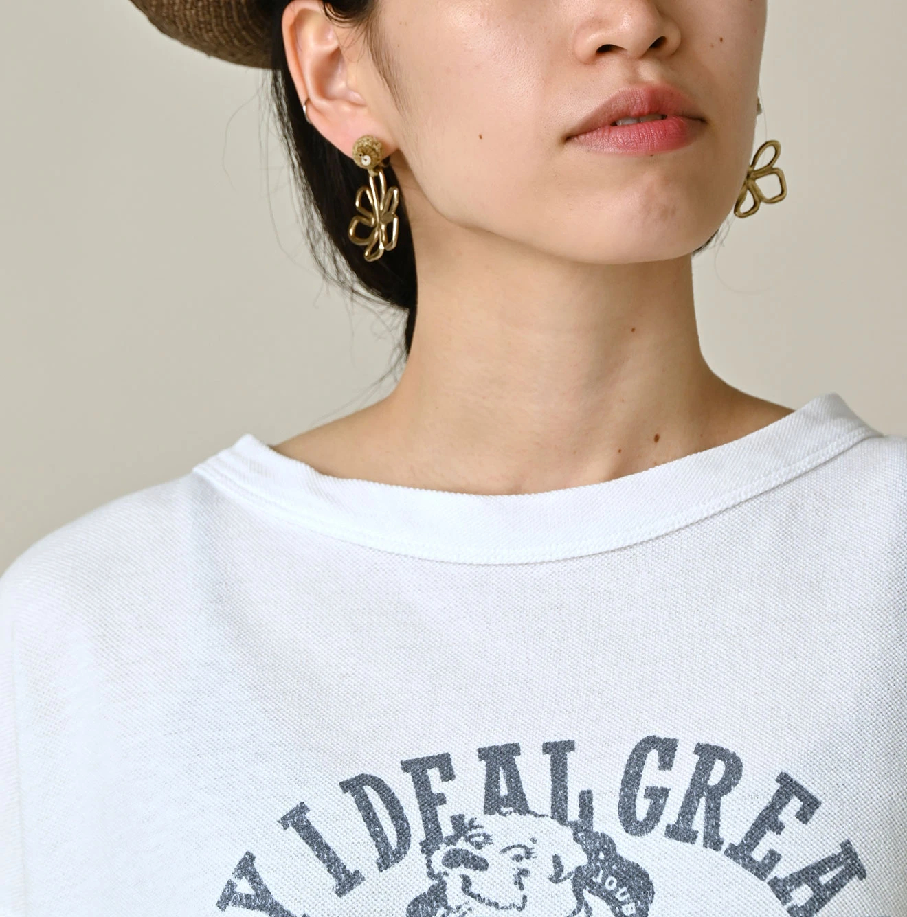 45R(フォーティファイブアール) |ONEONE 宝物の天竺ギャザーMキャミ