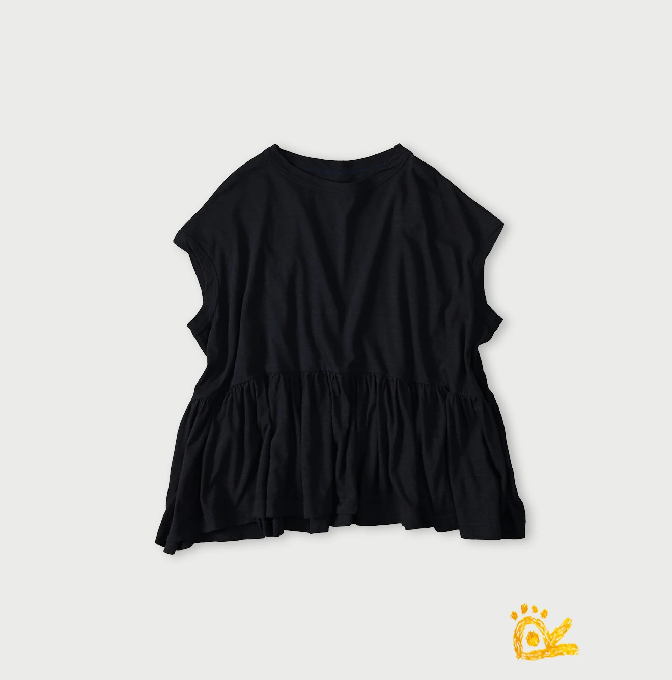 45R(フォーティファイブアール) |ONEONE 宝物のいろいろ天竺ギャザーＭキャミ（インディゴ）