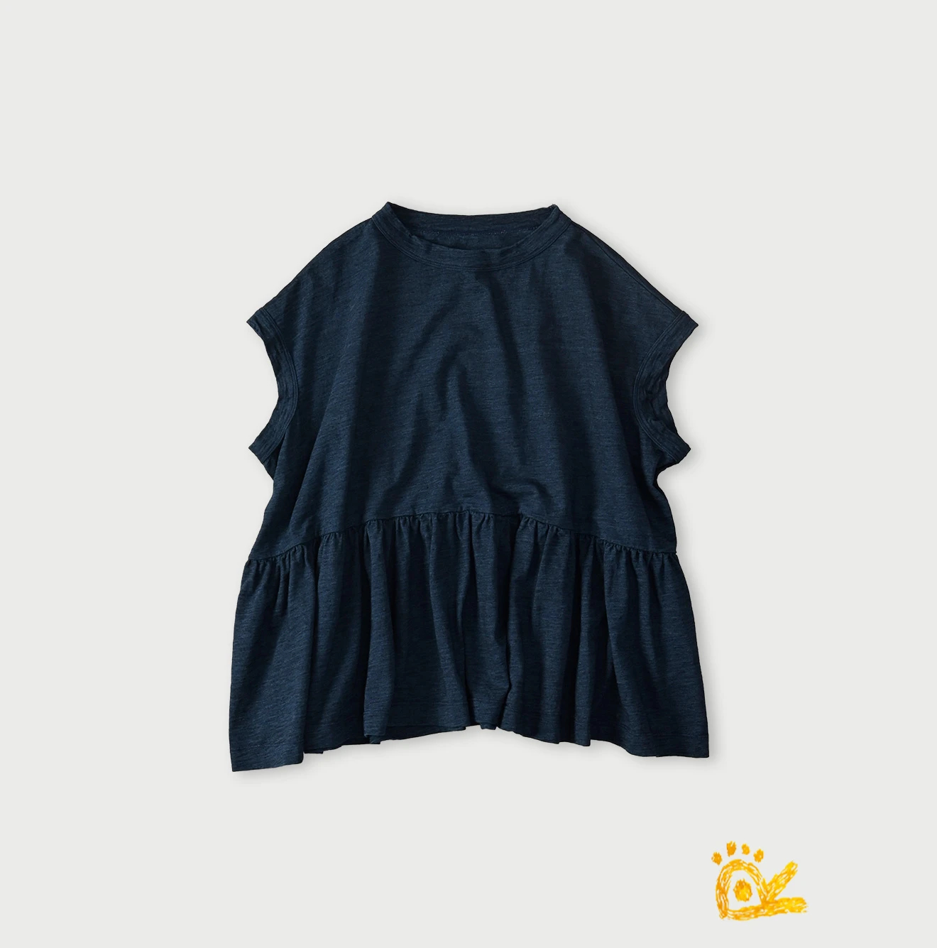 45R(フォーティファイブアール) |ONEONE 宝物のいろいろ天竺ギャザーＭキャミ（インディゴ）