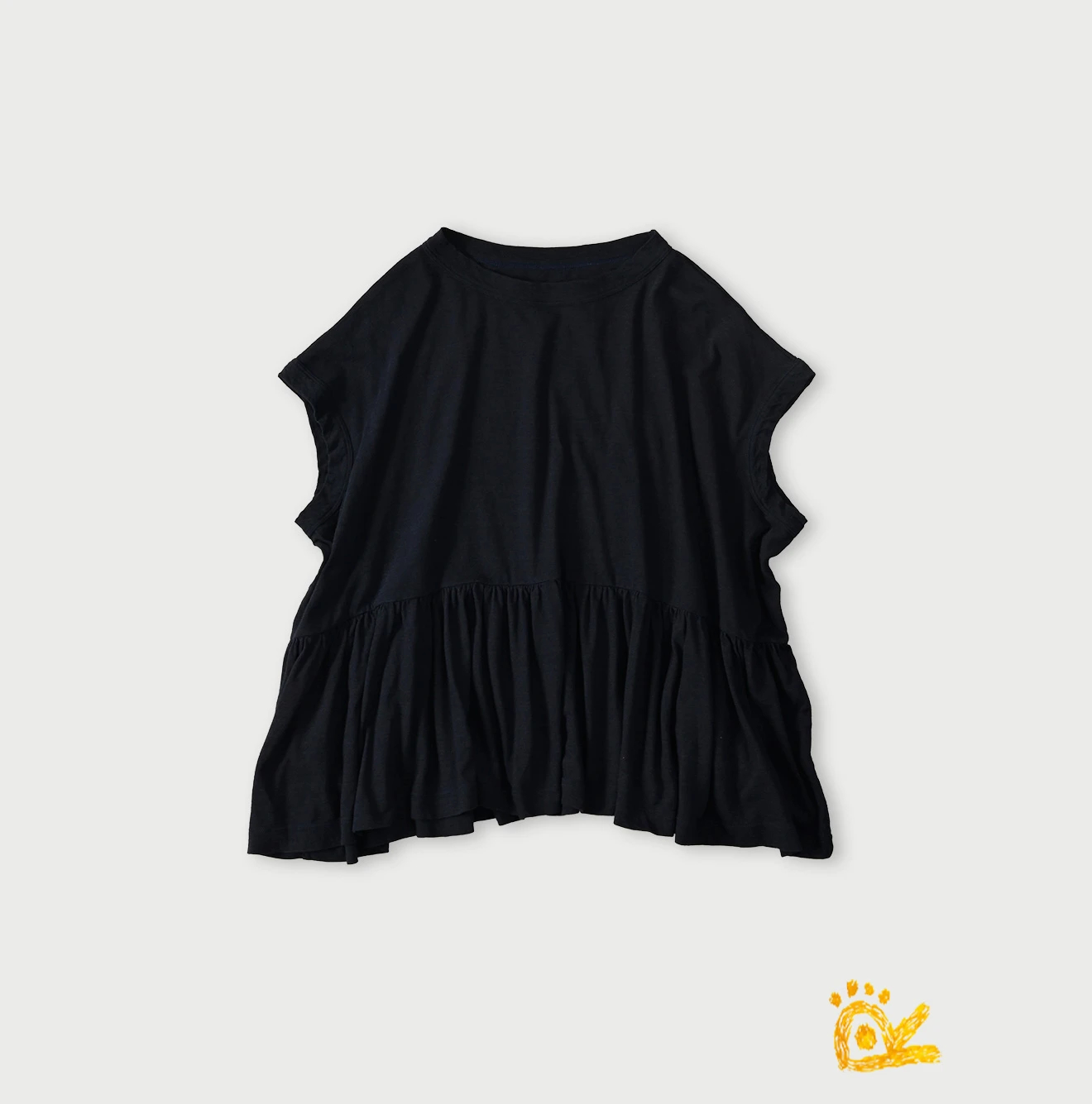 45R(フォーティファイブアール) |ONEONE 宝物のいろいろ天竺ギャザーＭキャミ（インディゴ）