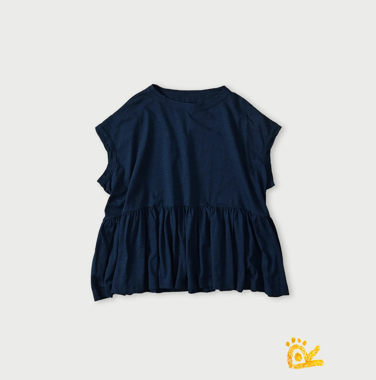 45R(フォーティファイブアール) |ONEONE 宝物のいろいろ天竺ギャザーＭキャミ（インディゴ）