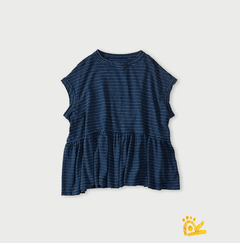 87-インディゴ ボーダー天竺②