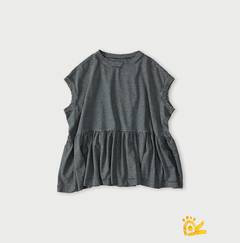 85-インディゴ でこぼこボーダー天竺①