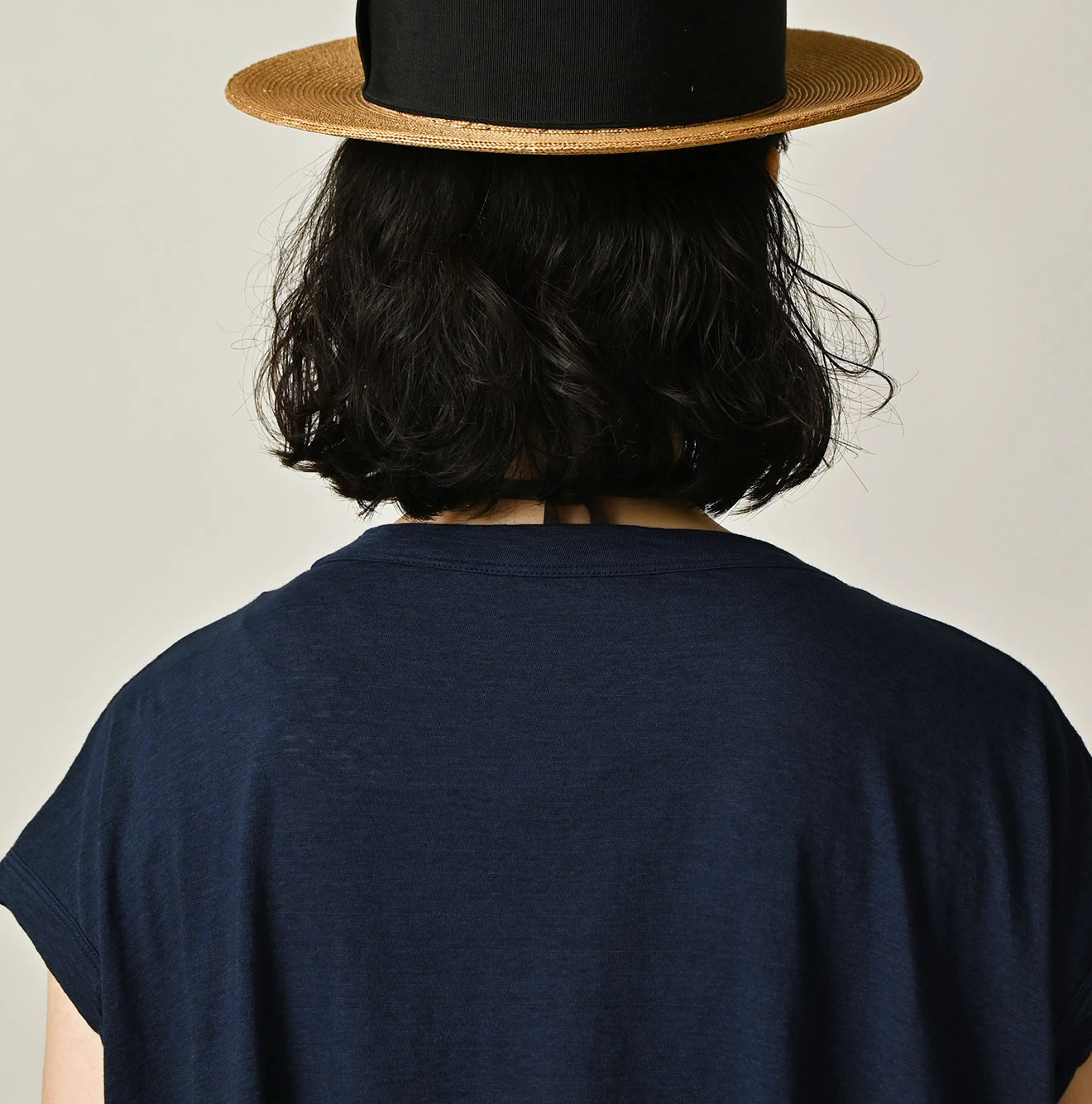 45R(フォーティファイブアール) |ONEONE 宝物のいろいろ天竺ギャザーＭキャミ（インディゴ）