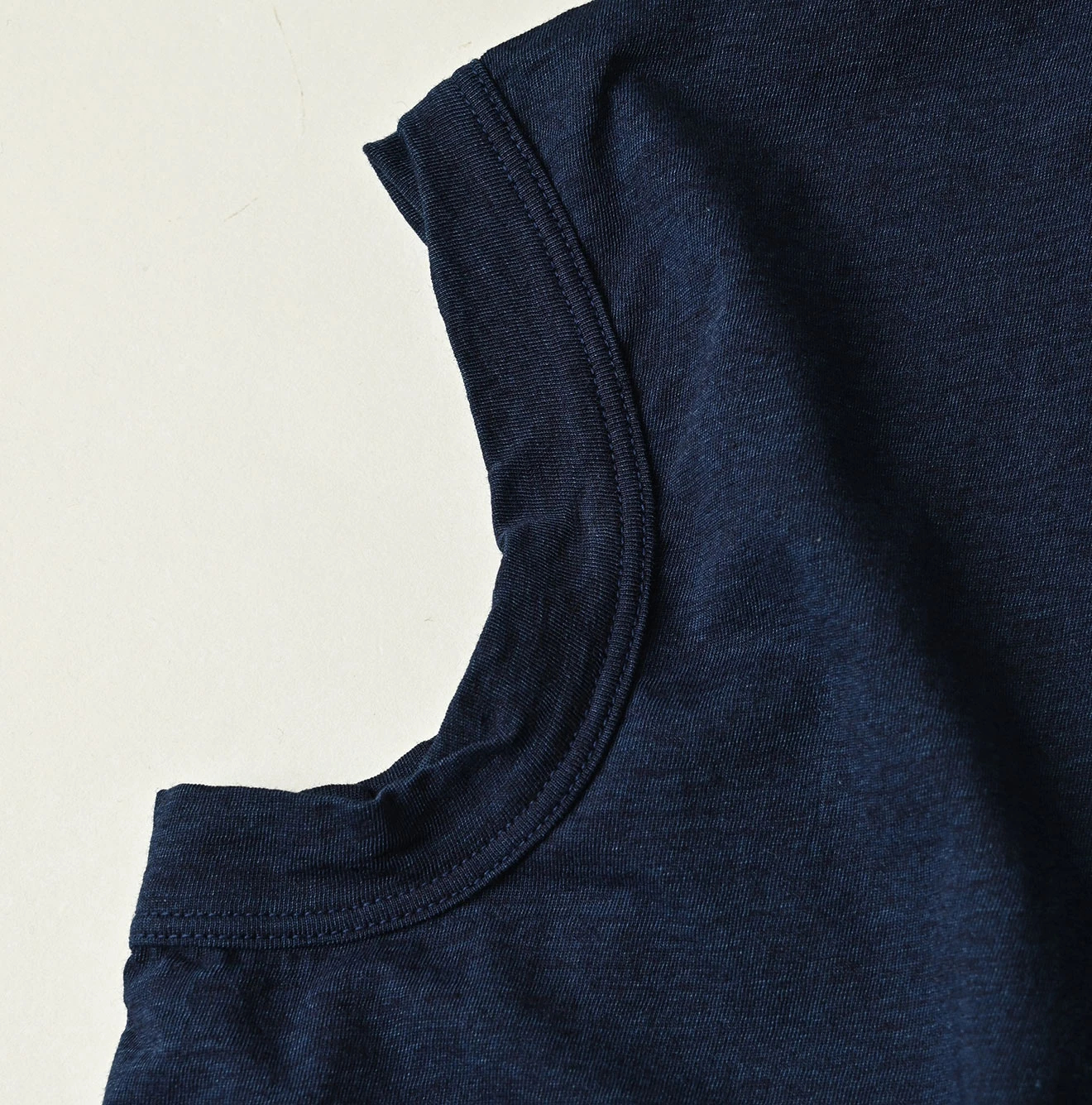 45R(フォーティファイブアール) |ONEONE 宝物のいろいろ天竺ギャザーＭキャミ（インディゴ）