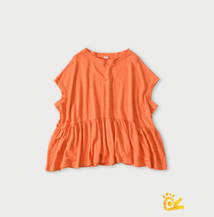 35-リネン天竺 オレンジ