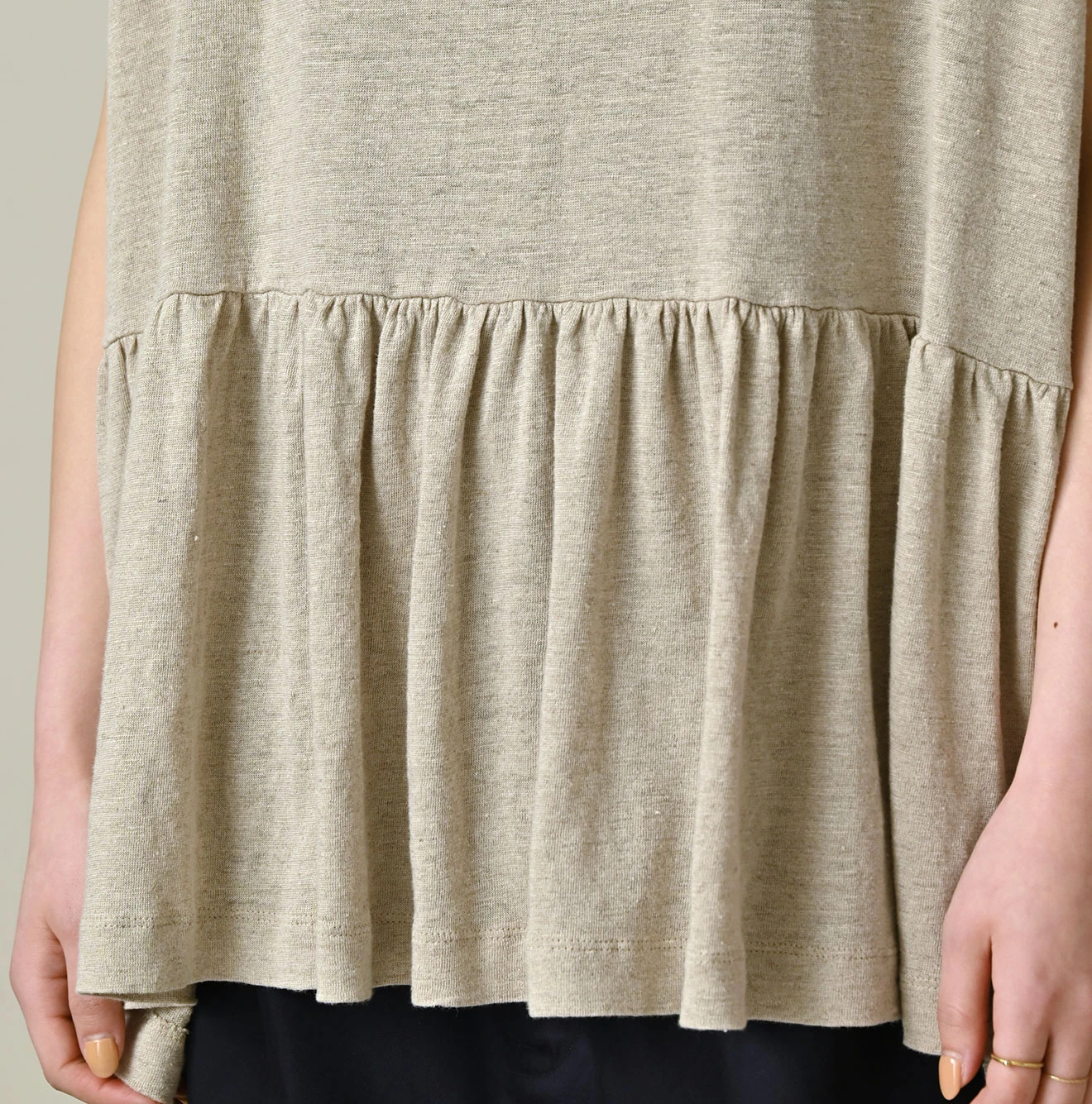 45R(フォーティファイブアール) |ONEONE 宝物の天竺ギャザーMキャミ