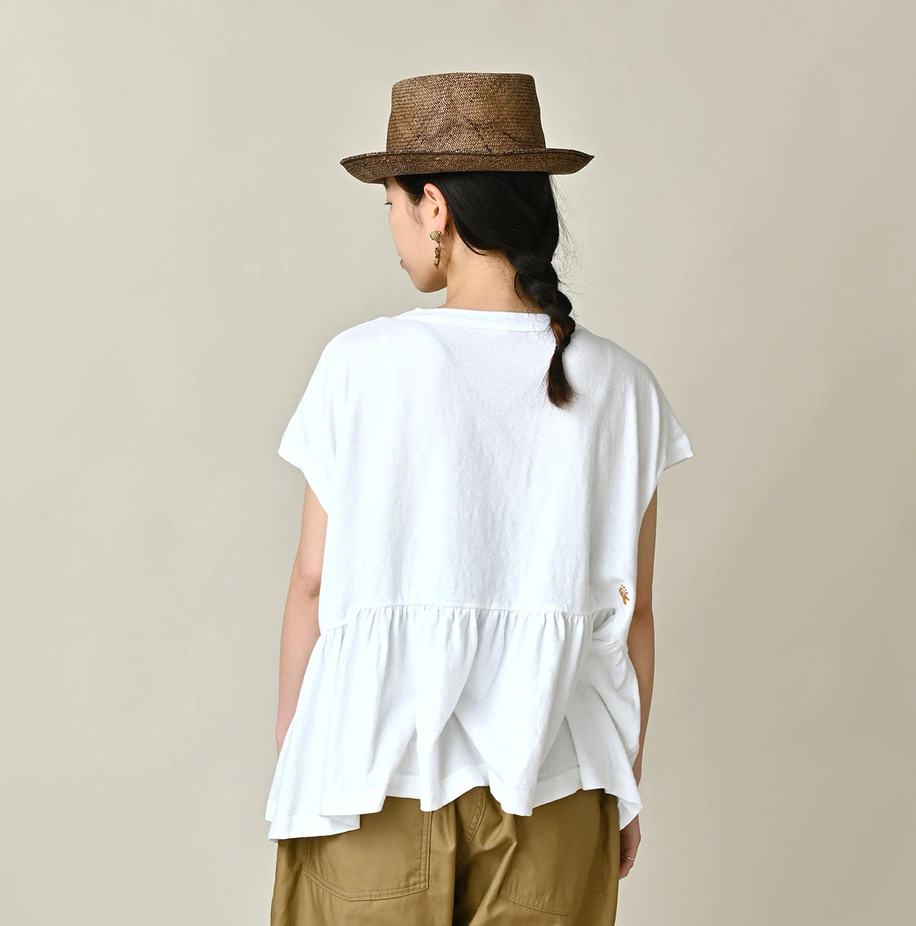 45R(フォーティファイブアール) |ONEONE 宝物の天竺ギャザーMキャミ