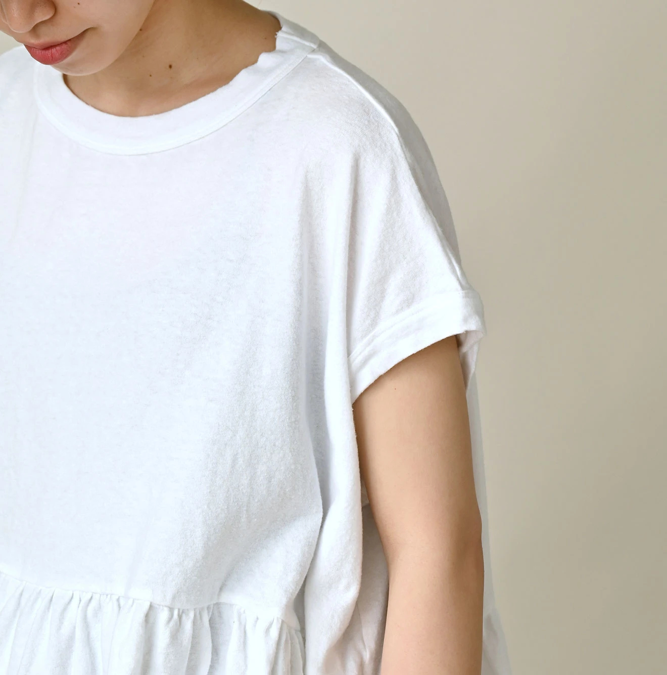 45R(フォーティファイブアール) |ONEONE 宝物の天竺ギャザーMキャミ