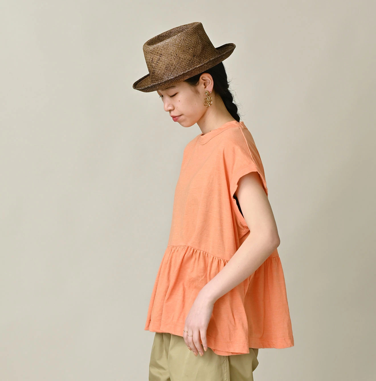 45R(フォーティファイブアール) |ONEONE 宝物の天竺ギャザーMキャミ