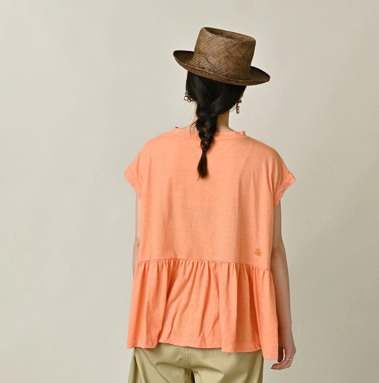 45R(フォーティファイブアール) |ONEONE 宝物の天竺ギャザーMキャミ