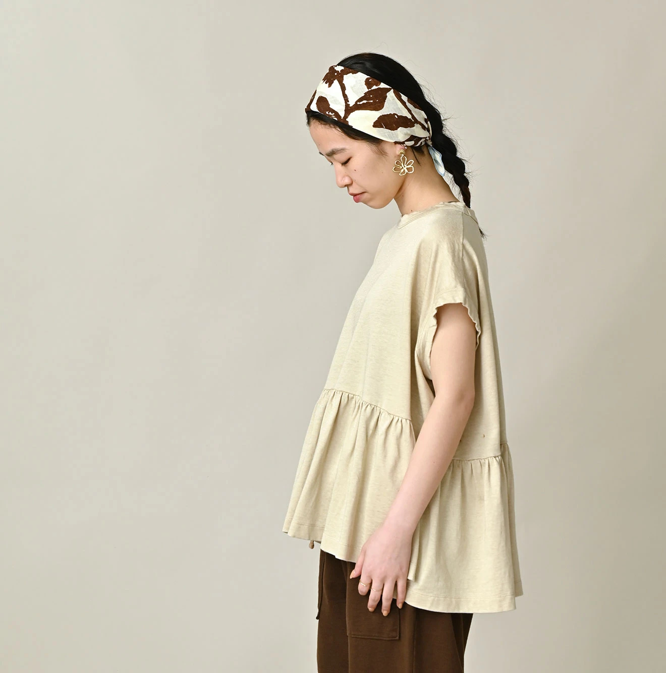 45R(フォーティファイブアール) |ONEONE 宝物の天竺ギャザーＭキャミ