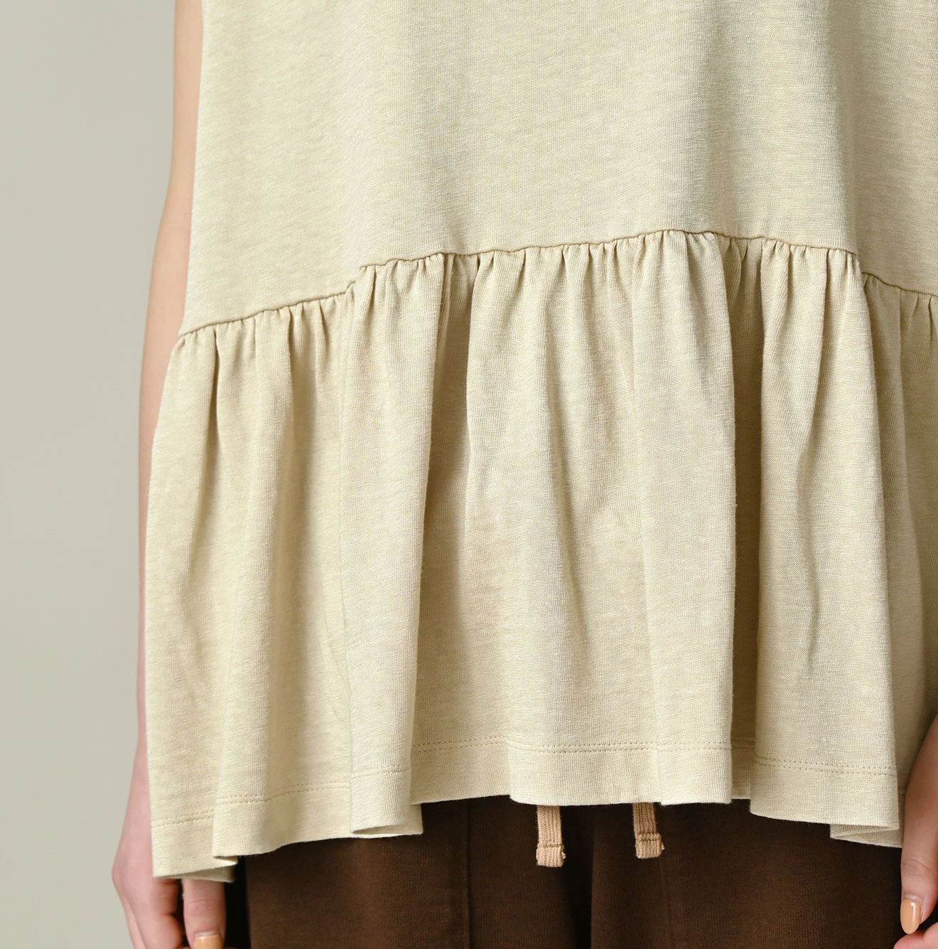 45R(フォーティファイブアール) |ONEONE 宝物の天竺ギャザーＭキャミ