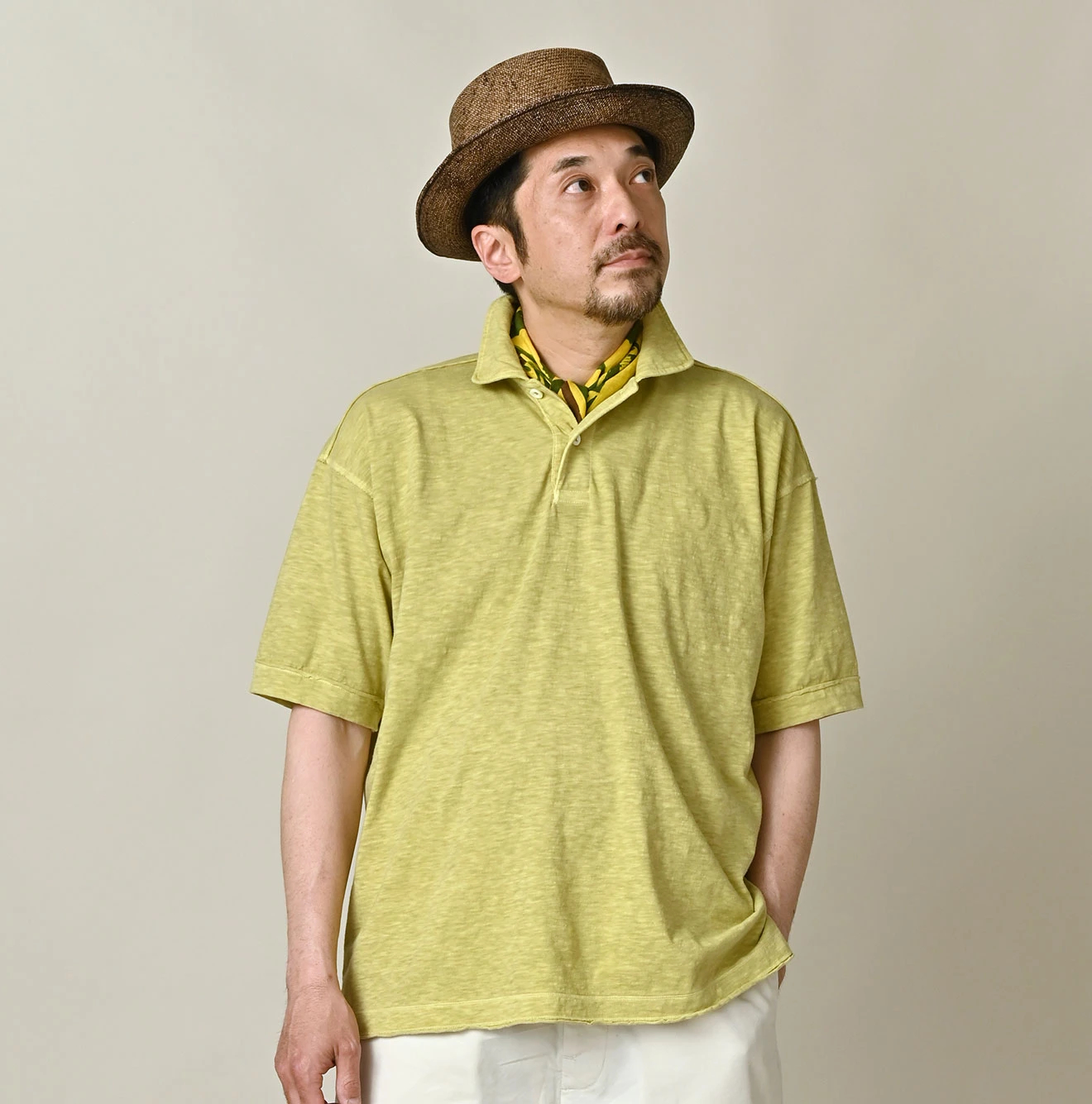 45R(フォーティファイブアール) |天竺の908ポロシャツ（45草染）