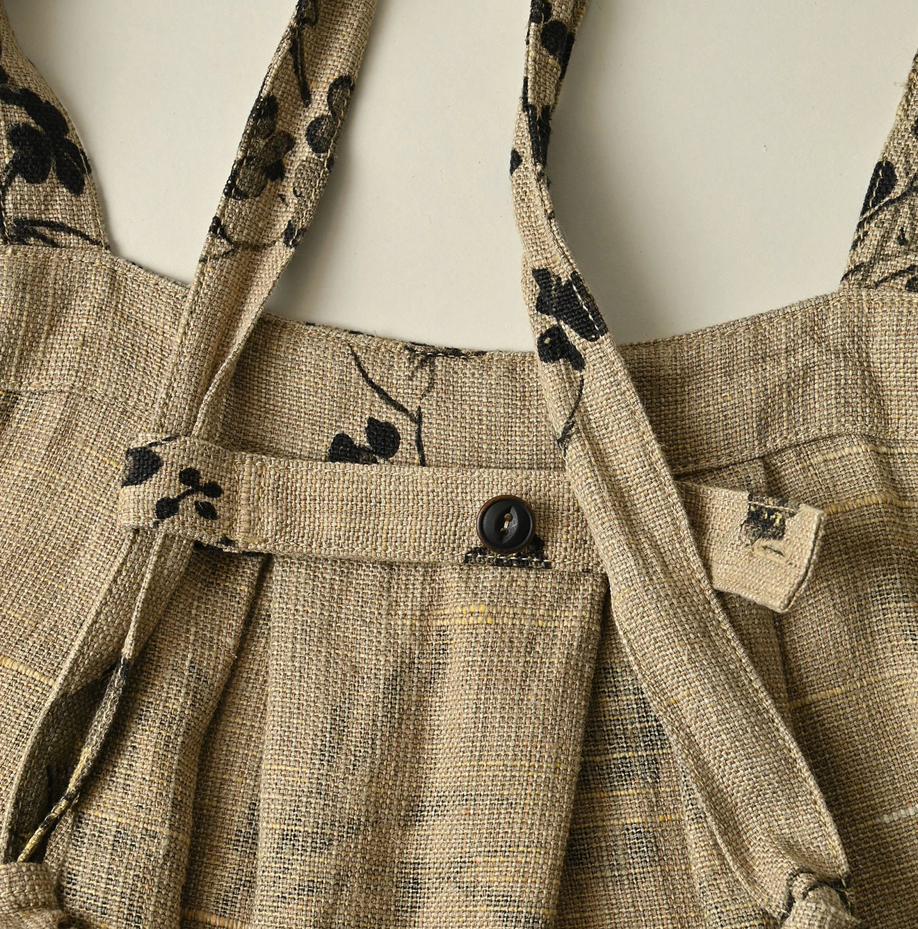 45R(フォーティファイブアール) |ギマゴザダックリンネルプリントのタックタックドレス