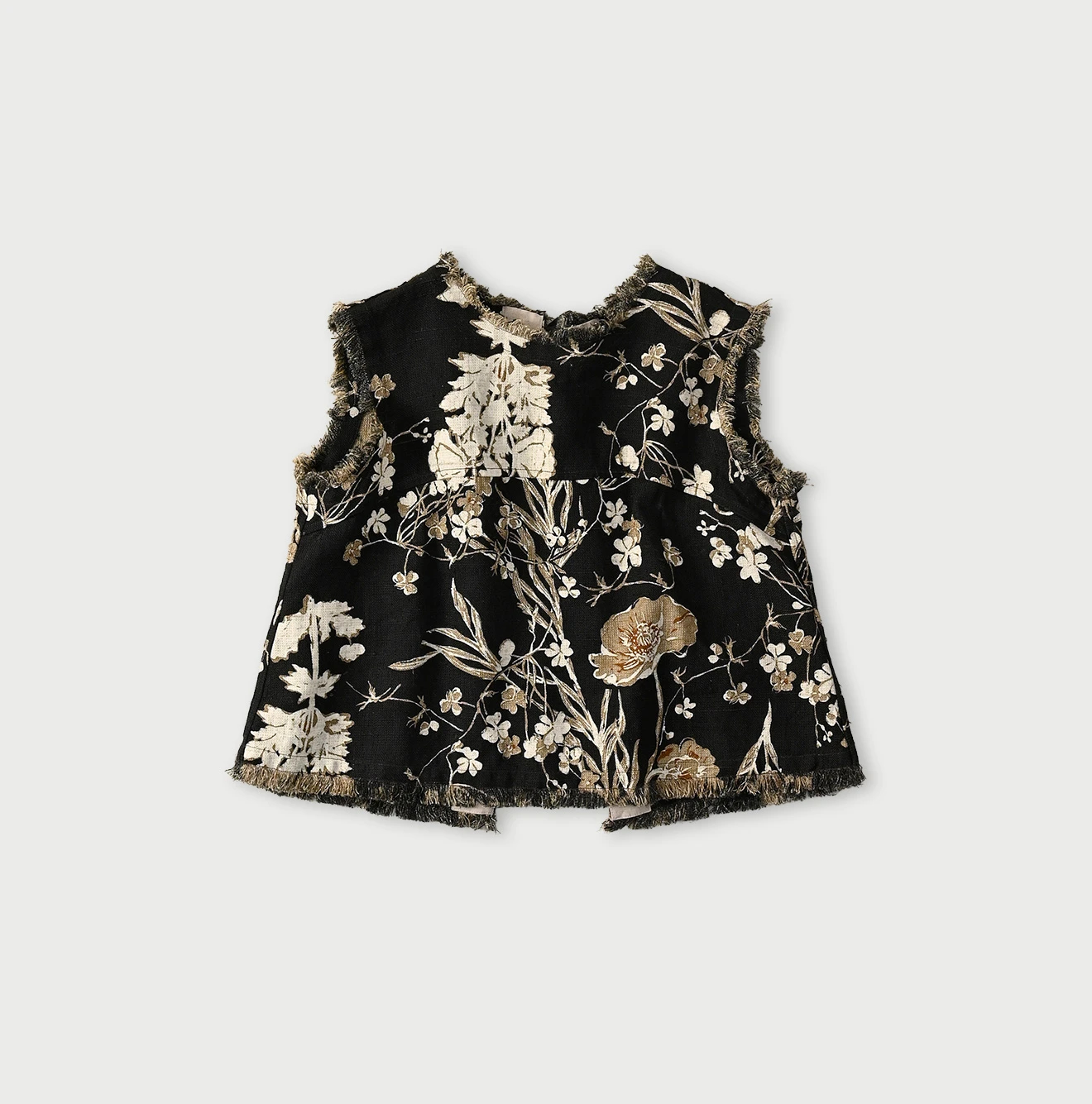 45R(フォーティファイブアール) |ギマゴザダックリンネルプリントのノースリーブトップ