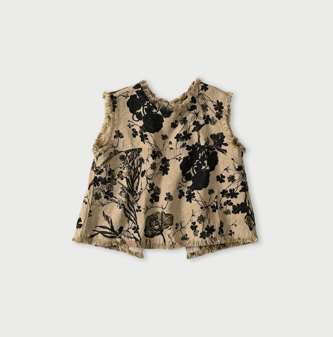 45R(フォーティファイブアール) |ギマゴザダックリンネルプリントのノースリーブトップ