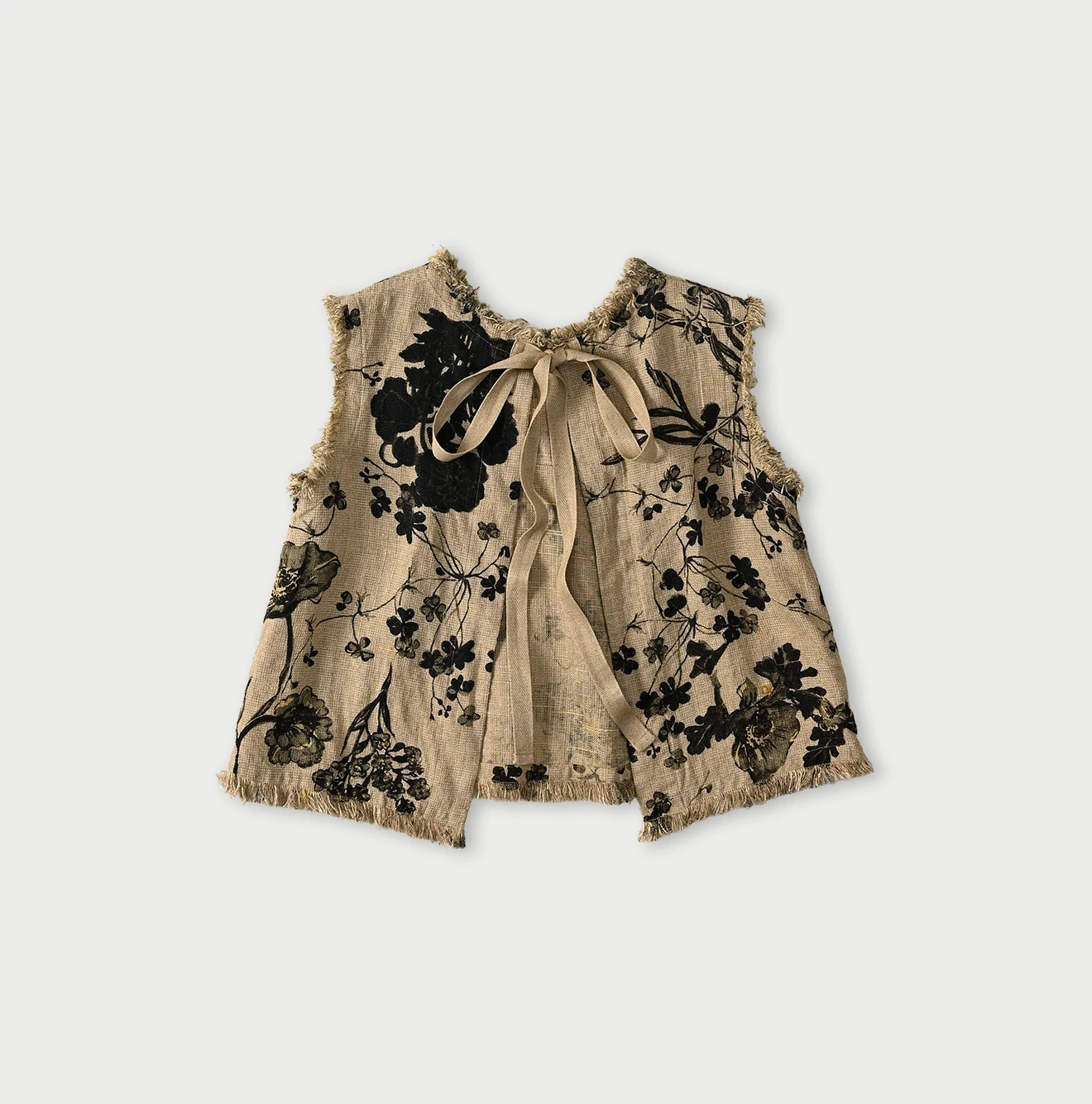 45R(フォーティファイブアール) |ギマゴザダックリンネルプリントのノースリーブトップ