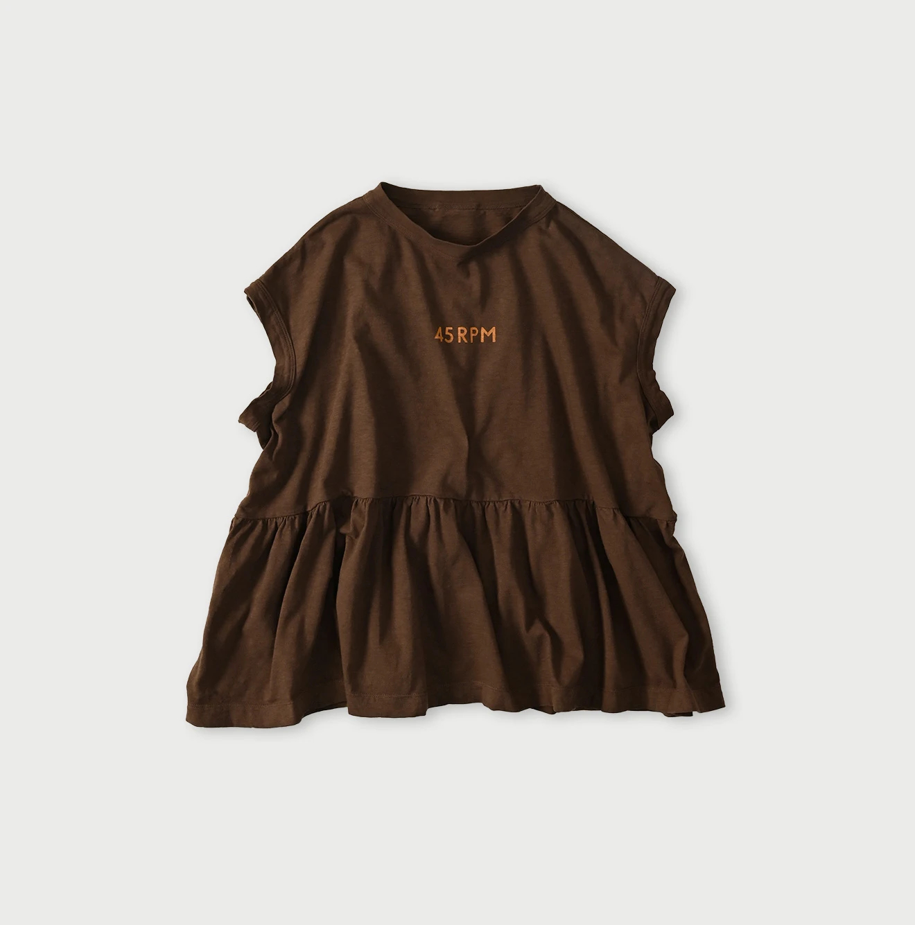 45R(フォーティファイブアール) |ピッコロゴプリントのギャザーＭキャミ