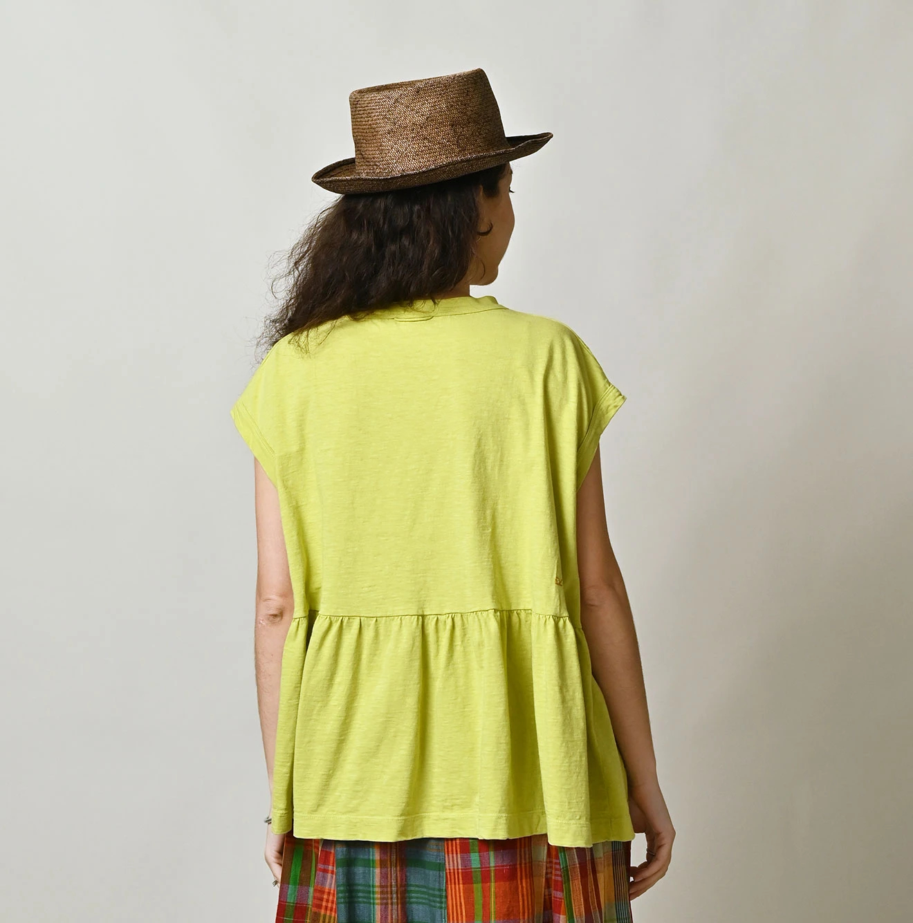 45R(フォーティファイブアール) |ピッコロゴプリントのギャザーＭキャミ