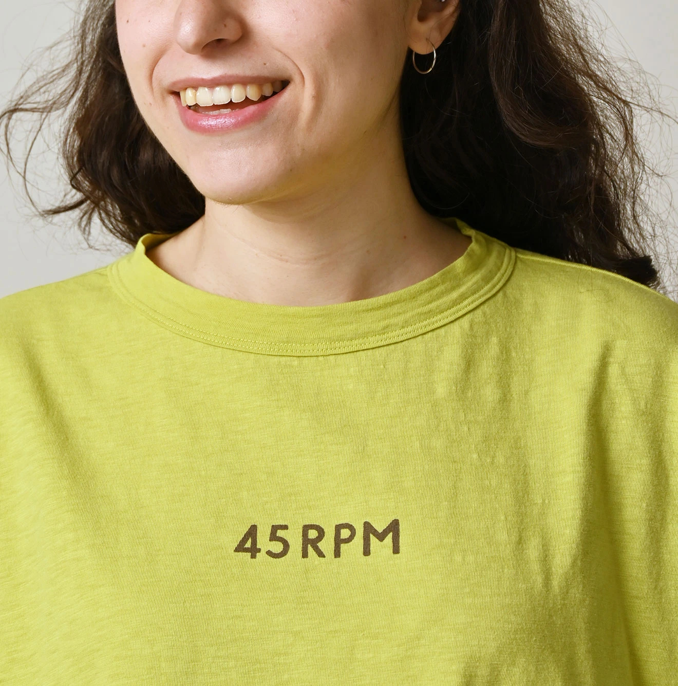 45R(フォーティファイブアール) |ピッコロゴプリントのギャザーＭキャミ